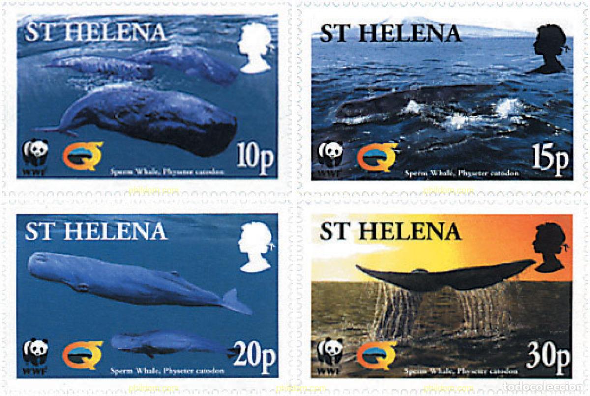 Sellos: 99772 MNH SANTA ELENA 2002 CACHALOTES