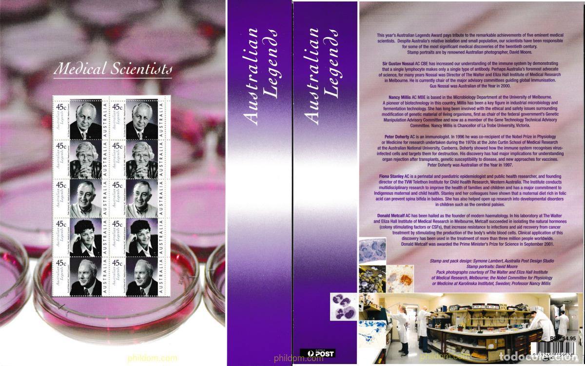Sellos: 607828 MNH AUSTRALIA 2002 AUSTRALIANOS CELEBRES