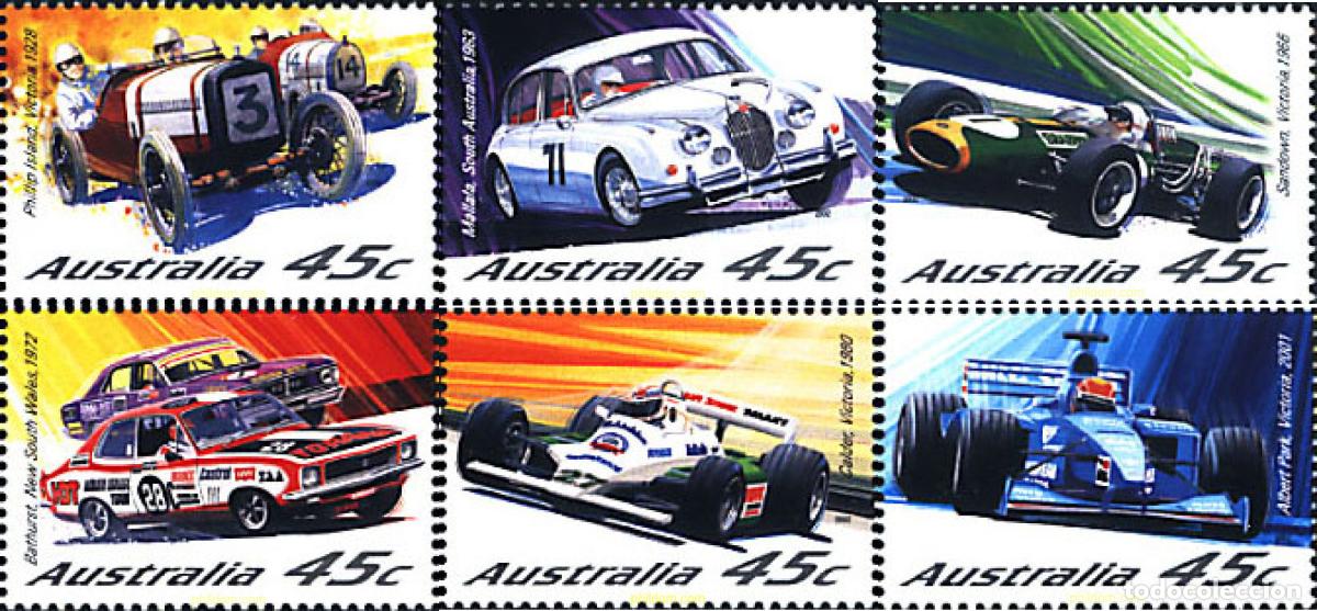 Sellos: 88508 MNH AUSTRALIA 2002 CARRERAS DE COCHES