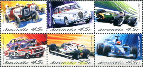 Sellos: 325062 MNH AUSTRALIA 2002 CARRERAS DE COCHES