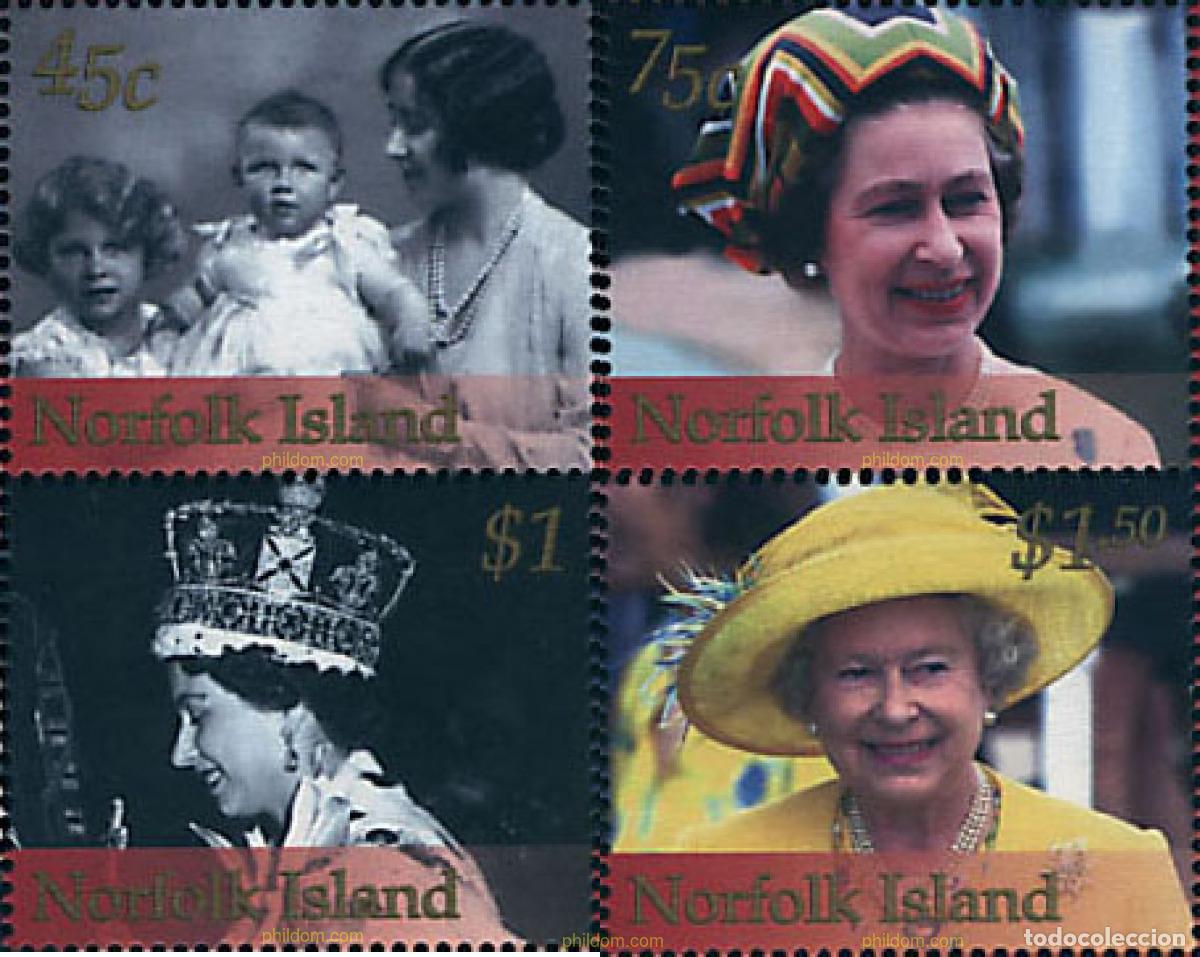 Sellos: 88287 MNH NORFOLK 2002 50 ANIVERSARIO DEL ACCESO AL TRONO DE ISABEL II