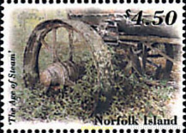 Sellos: 88951 MNH NORFOLK 2002 LA EDAD DEL VAPOR
