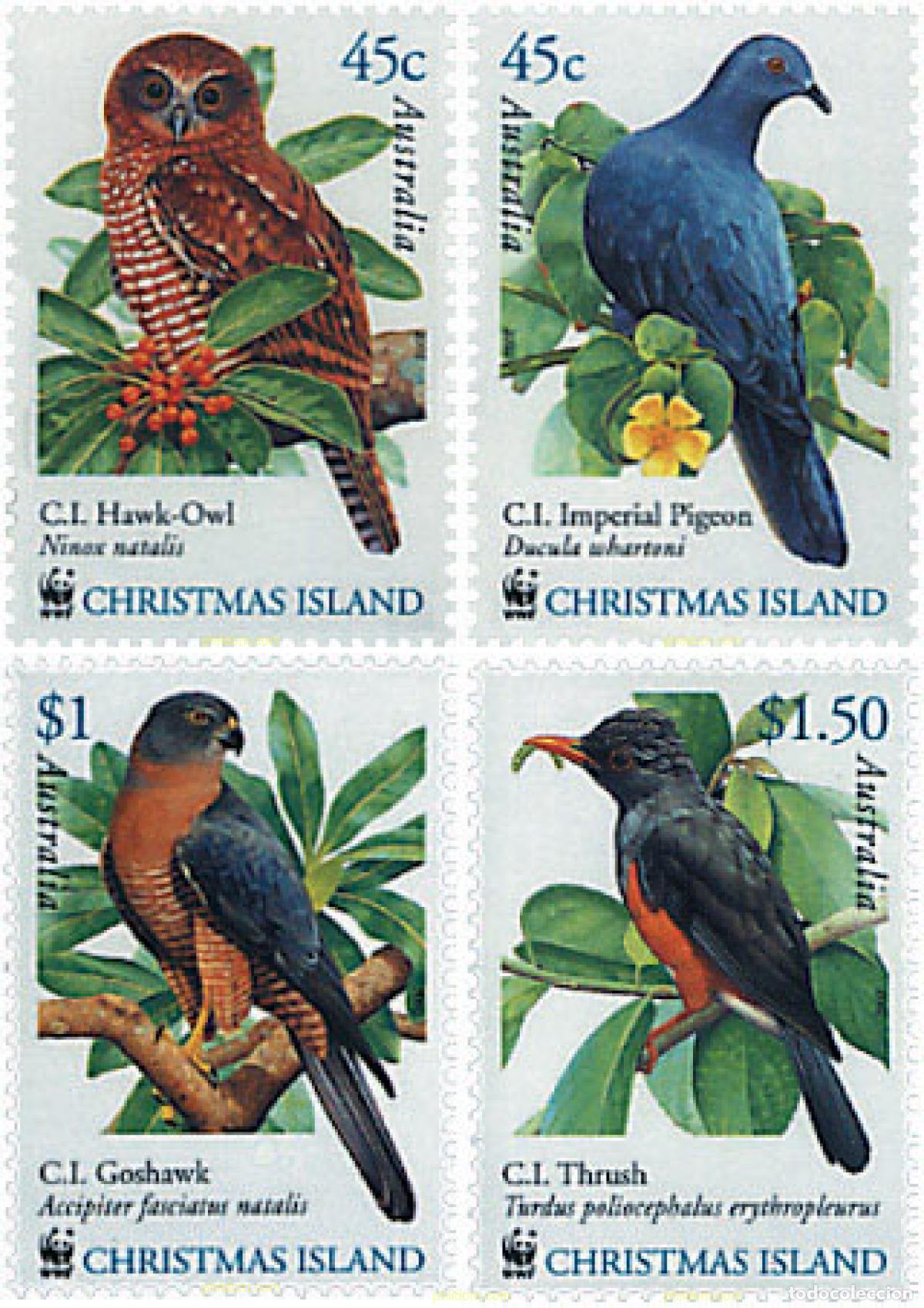 Sellos: 99315 MNH CHRISTMAS 2002 WWF. PAJAROS