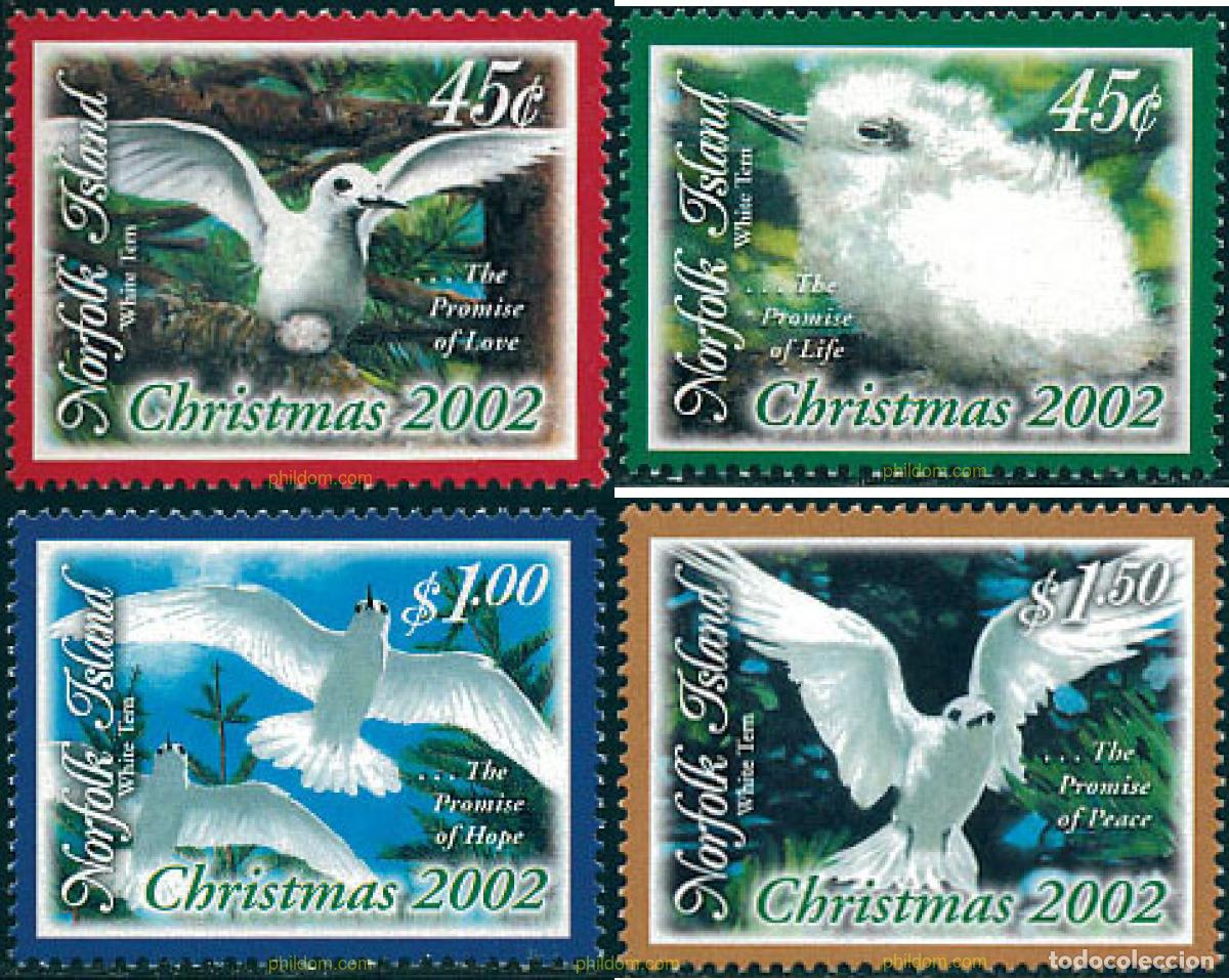 Sellos: 115253 MNH NORFOLK 2002 NAVIDAD