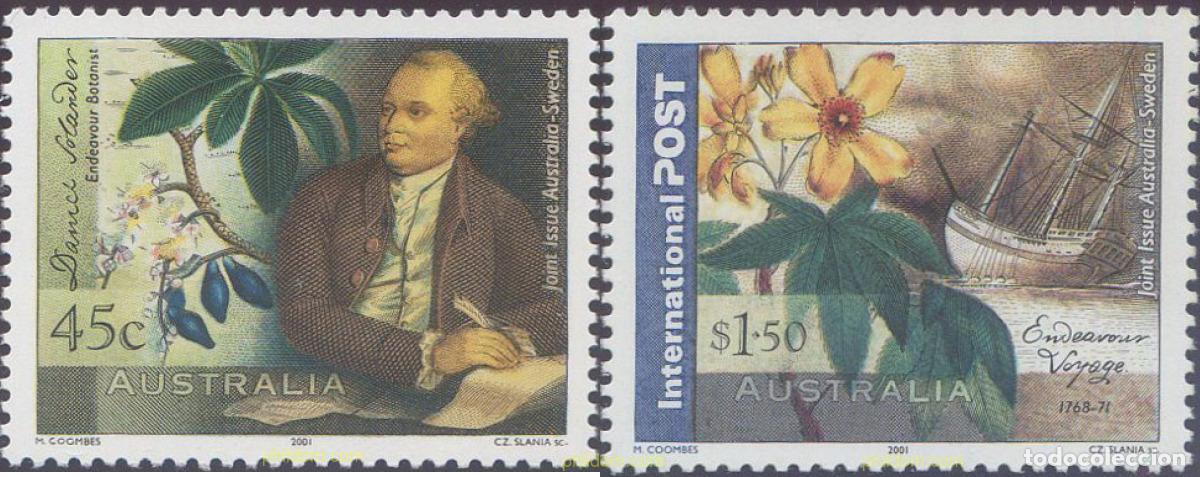 Sellos: 97842 MNH AUSTRALIA 2001 HOMENAJE AL BOTANICO DANIEL SOLANDER