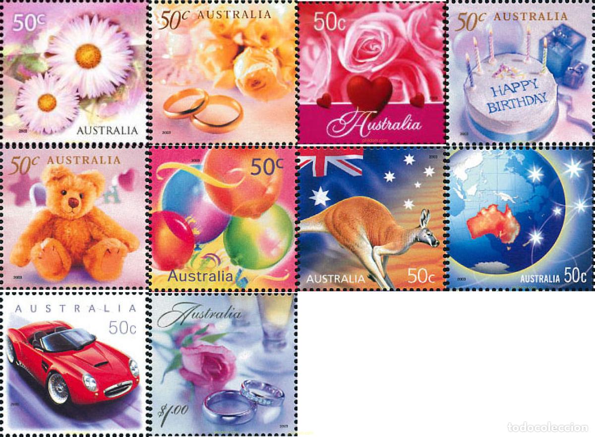 Sellos: 116727 MNH AUSTRALIA 2003 SELLOS CON MENSAJE