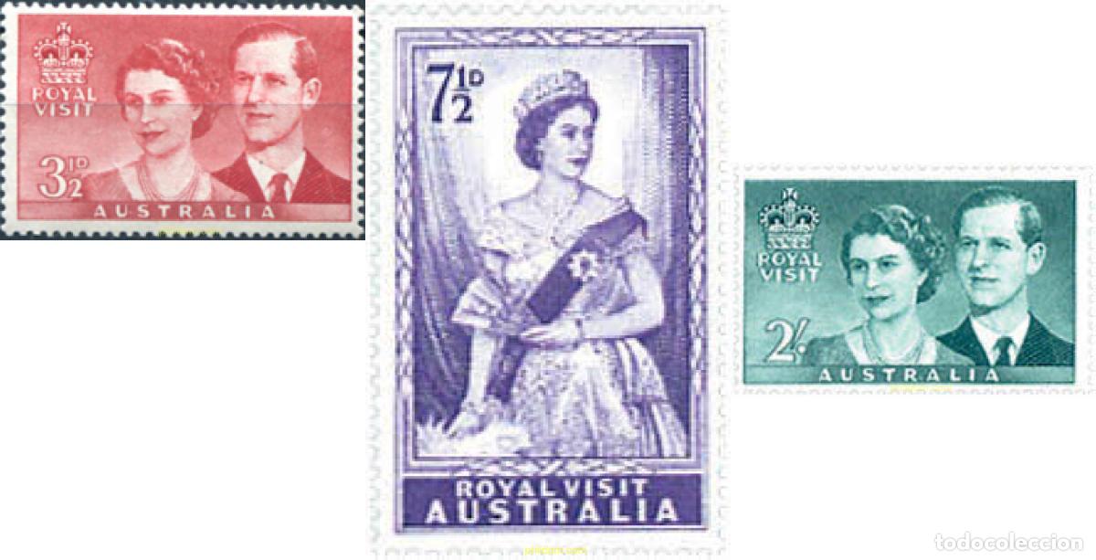 Sellos: 122214 MNH AUSTRALIA 1954 VISITA REAL