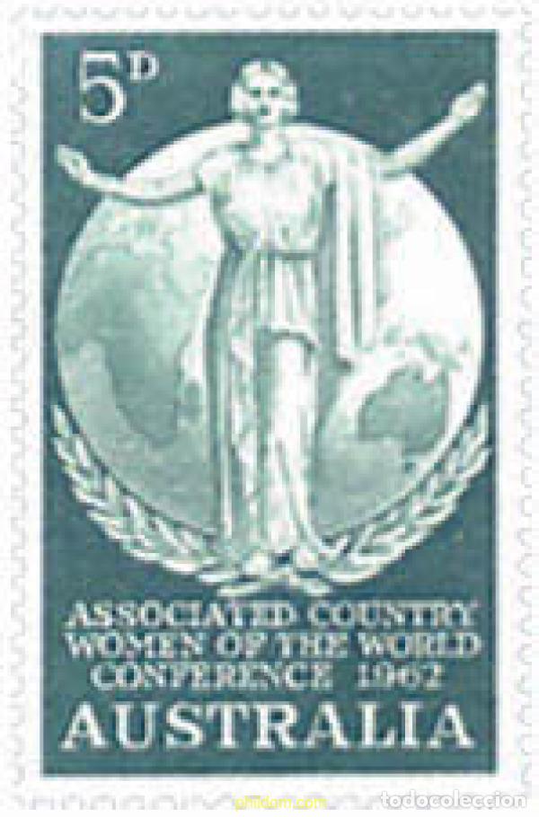Sellos: 122267 MNH AUSTRALIA 1962 CONFERENCIA INTERNACIONAL DE FEDERACION RURAL FEMENINA MUNDIAL