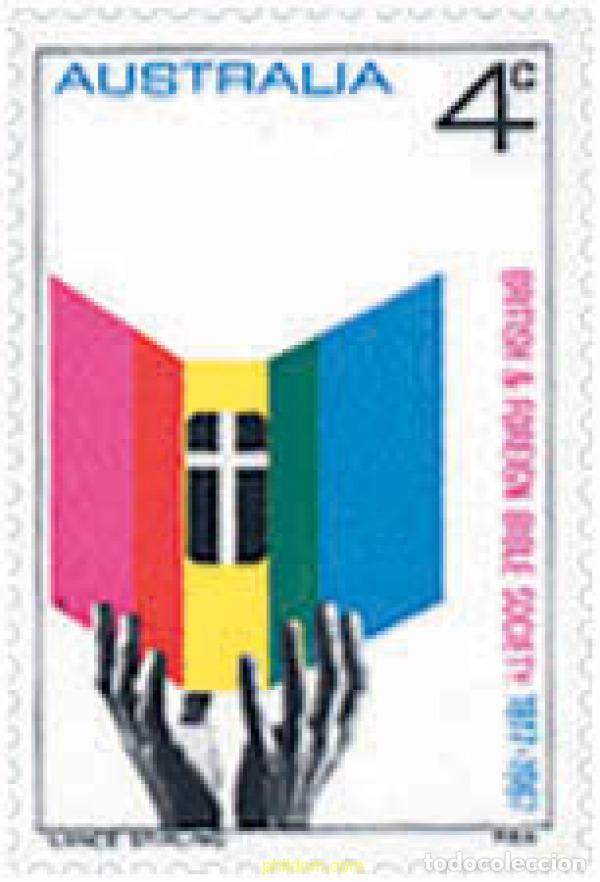 Sellos: 122284 MNH AUSTRALIA 1967 150 ANIVERSARIO DE LA SOCIEDAD BIBLICA DE AUSTRALIA