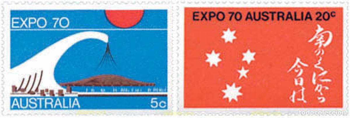Sellos: 122860 MNH AUSTRALIA 1970 EXPO 70. EXPOSICION UNIVERSAL DE OSAKA