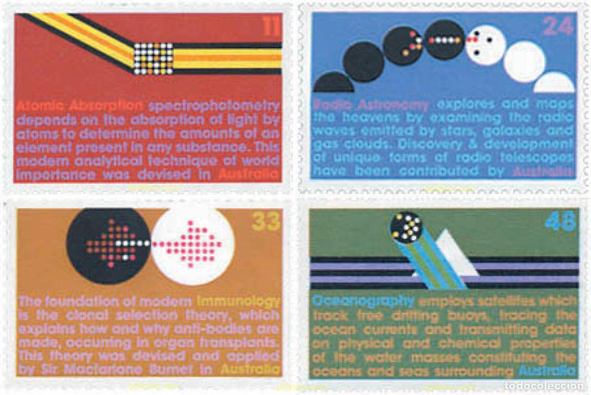 Sellos: 122884 MNH AUSTRALIA 1975 DESCUBRIMIENTOS CIENTIFICOS