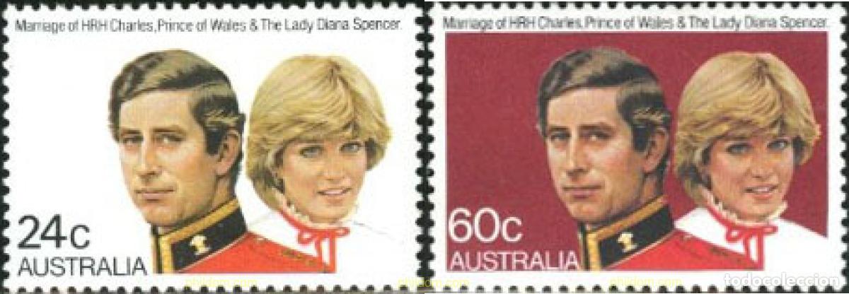 Sellos: 122964 MNH AUSTRALIA 1981 BODA DEL PRINCIPE CARLOS Y LADY DIANA SPENCER