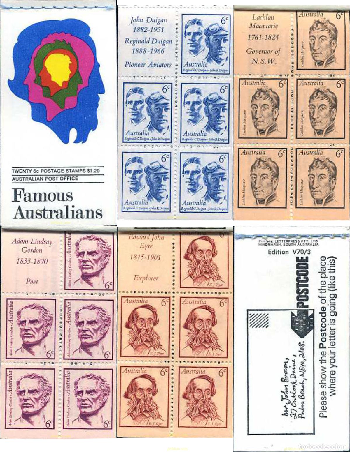 Sellos: 122863 MNH AUSTRALIA 1970 AUSTRALIANOS CELEBRES
