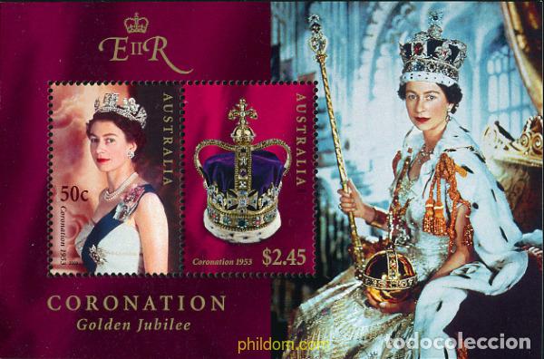 Sellos: 125974 MNH AUSTRALIA 2003 50 ANIVERSARIO DE LA CORONACION DE ISABEL II