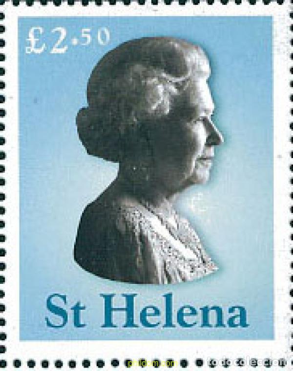 Sellos: 128137 MNH SANTA ELENA 2003 NUEVO BUSTO DE LA REINA