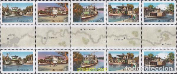 Sellos: 131955 MNH AUSTRALIA 2003 150 ANIVERSARIO DE LA NAVEGACION SOBRE EL RIO MURRAY