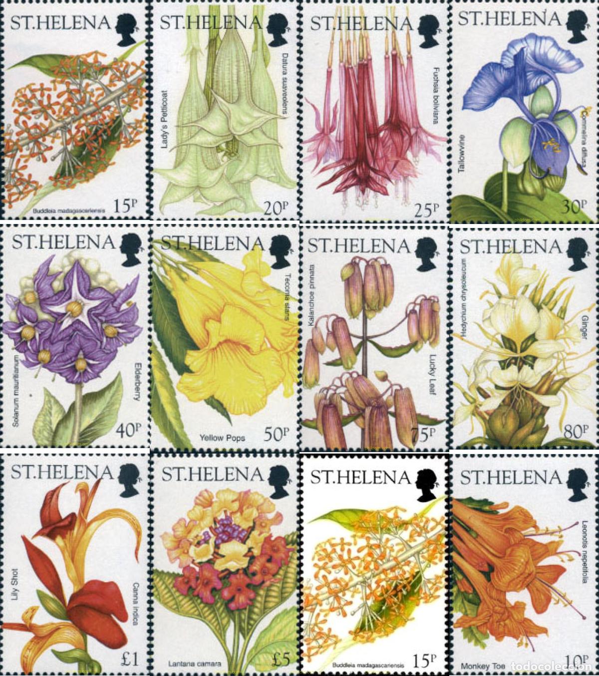 Sellos: 132317 MNH SANTA ELENA 2003 FLORES