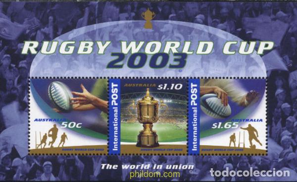 Sellos: 135174 MNH AUSTRALIA 2003 COPA DEL MUNDO DE RUGBY