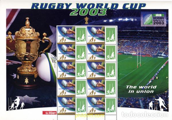 Sellos: 183473 MNH AUSTRALIA 2003 COPA DEL MUNDO DE RUGBY