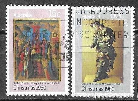 Sellos: SELLOS USADOS DE AUSTRALIA 1980, YT 718 + 720