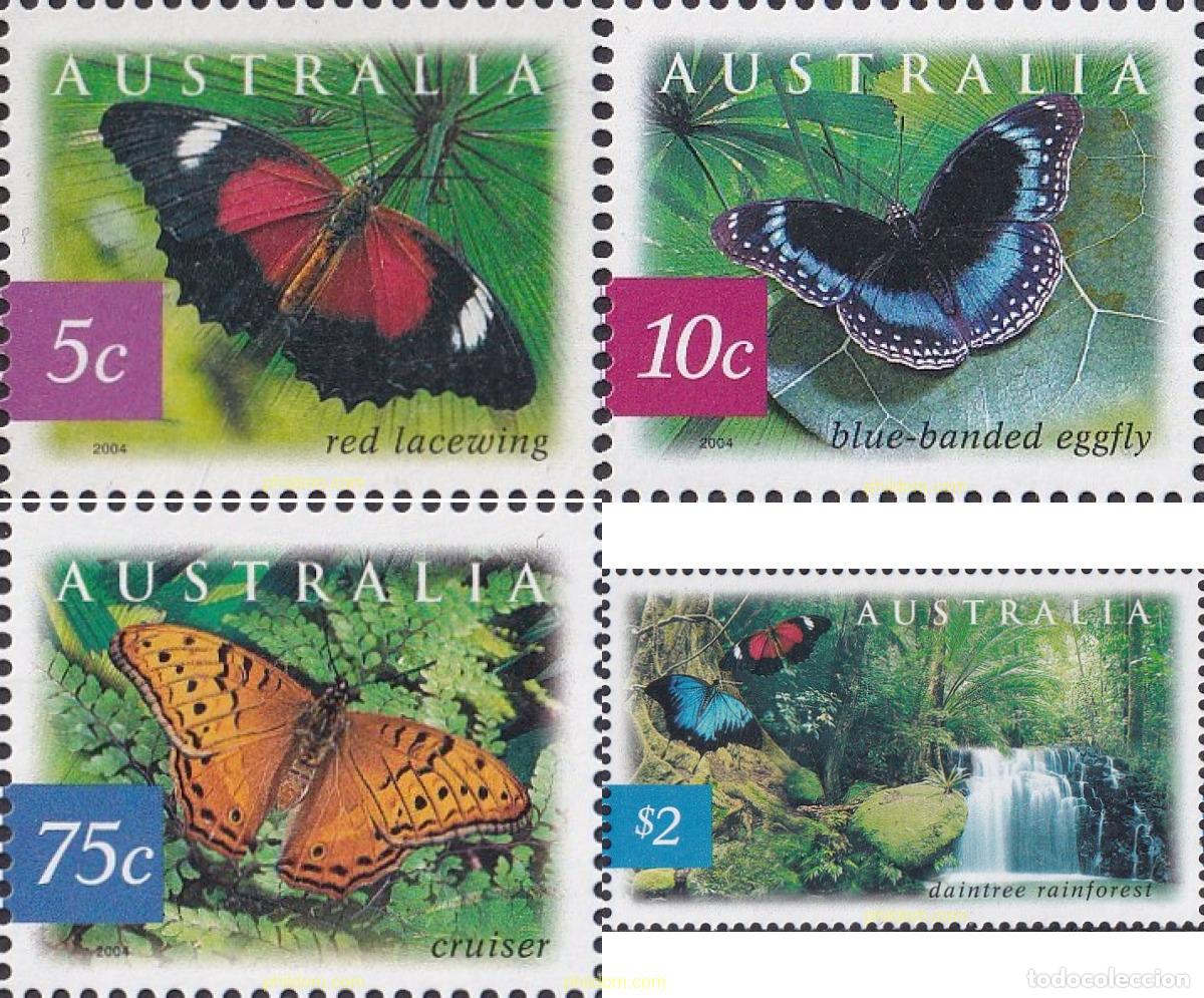 Sellos: 143784 MNH AUSTRALIA 2004 MARIPOSAS