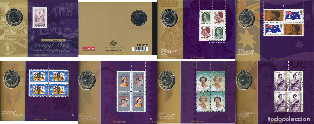 Sellos: 327269 MNH AUSTRALIA 2004 50 ANIVERSARIO DE LA PRIMERA VISITA REAL