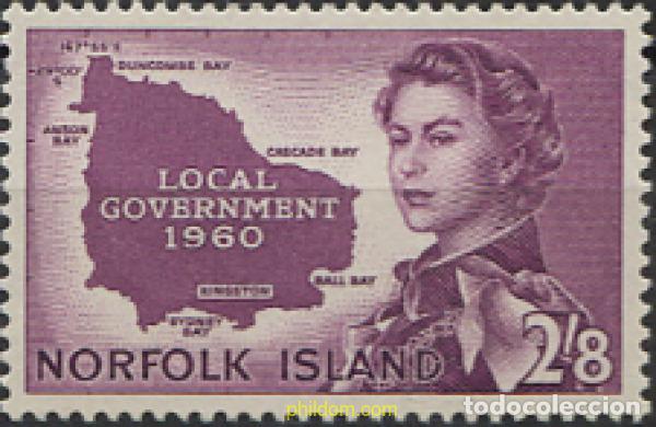 Sellos: 147945 MNH NORFOLK 1960 ESTABLECIMIENTO DEL GOBIERNO LOCAL