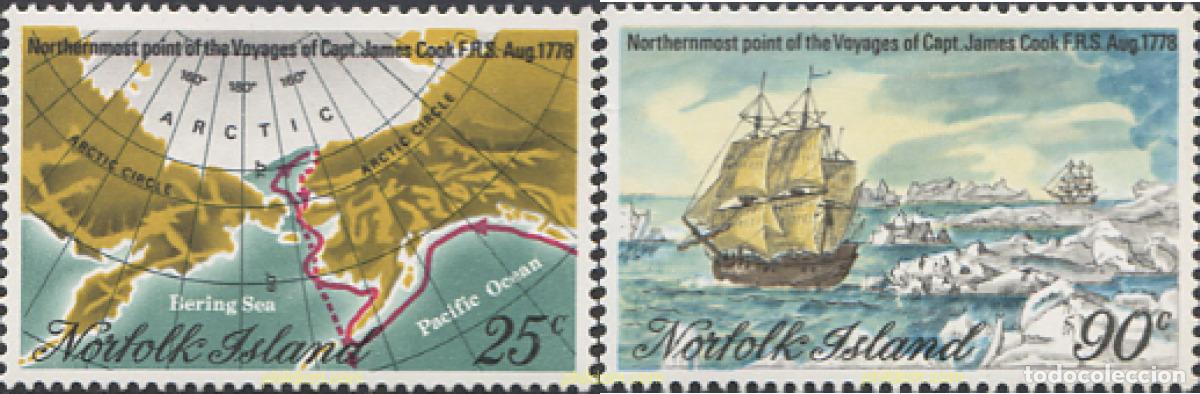 Sellos: 147958 MNH NORFOLK 1978 VIAJE SEPTENTRIONAL DEL CAPITAN COOK