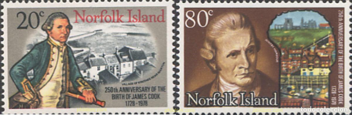 Sellos: 147959 MNH NORFOLK 1978 250 ANIVERSARIO DEL NACIMIENTO DEL CAPITAN COOK
