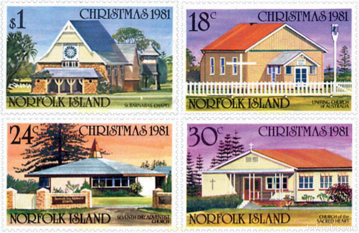 Sellos: 147974 MNH NORFOLK 1981 NAVIDAD
