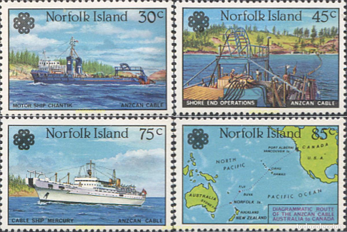 Sellos: 147983 MNH NORFOLK 1983 A&Ntilde;O MUNDIAL DE LAS COMUNICACIONES