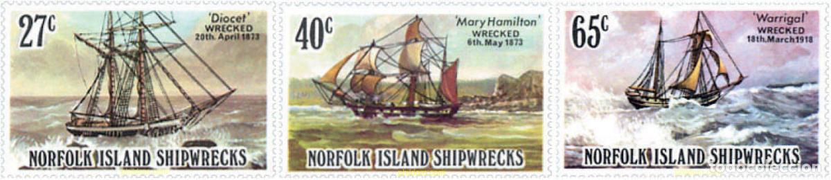 Sellos: 263692 MNH NORFOLK 1982 NAUFRAGIOS