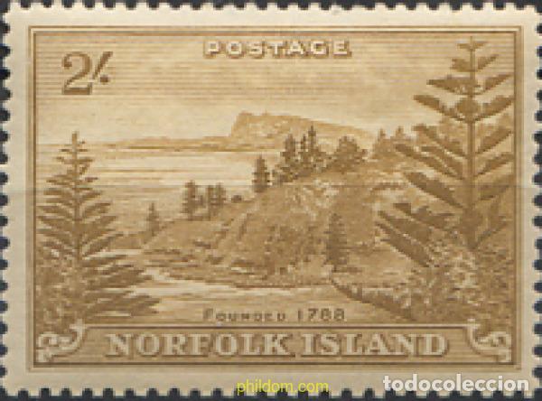 Sellos: 274252 MNH NORFOLK 1947 PAISAJE