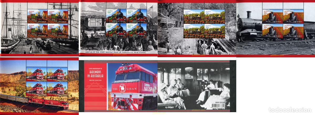 Sellos: 149296 MNH AUSTRALIA 2004 150 ANIVERSARIO DEL FERROCARRIL