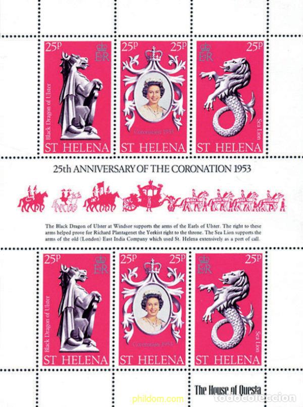 Sellos: 152631 MNH SANTA ELENA 1978 25 ANIVERSARIO DE LA CORONACION DE ISABEL II