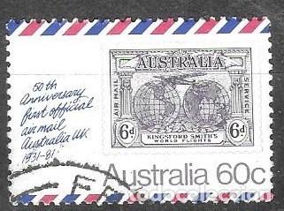 Sellos: SELLO USADO DE AUSTRALIA 1981, YT 732