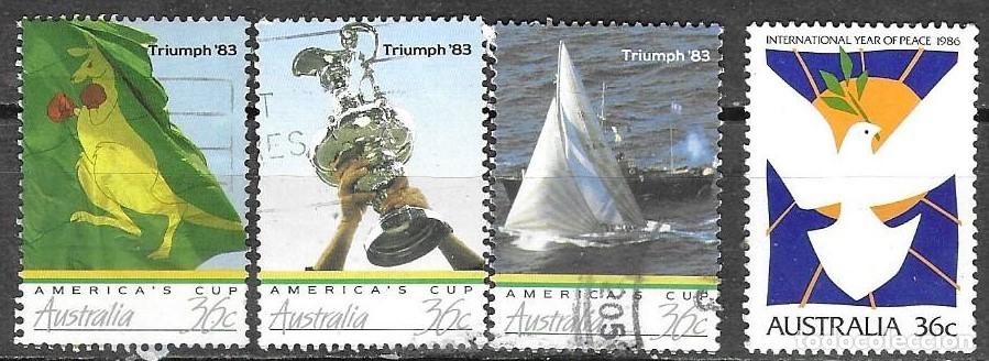 Sellos: SELLOS USADOS DE AUSTRALIA 1986, YT 979/ 82