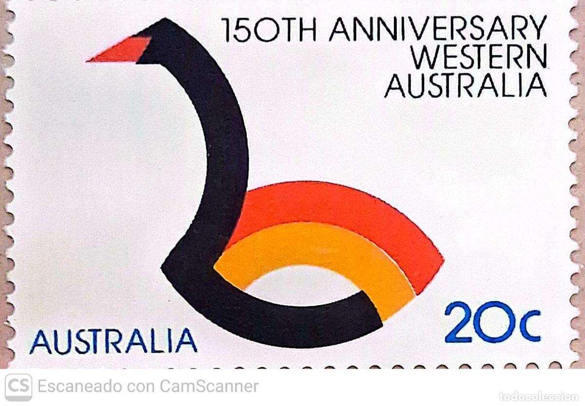 Sellos: Australia. 666Aniversario de la Australia Occidental: Cisne simb&oacute;lico. 1979. Sellos nuevos y numerac