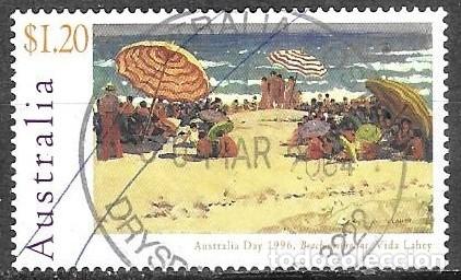 Sellos: SELLO USADO AUSTRALIA 1996, YT 1485