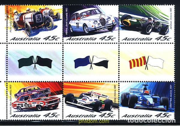 Sellos: 4876 MNH AUSTRALIA 2002 CARRERAS DE COCHES