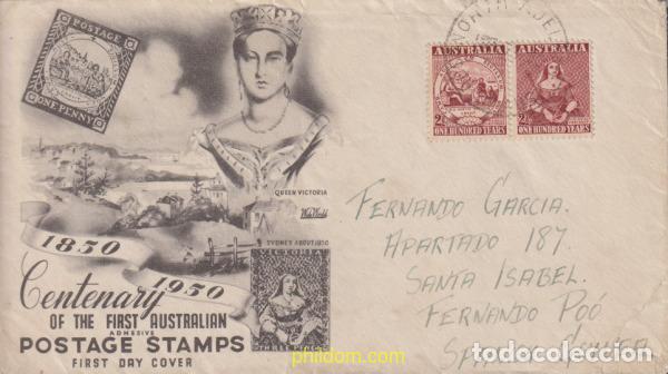 Sellos: 451604 MNH AUSTRALIA 1950 CENTENARIO DE SELLOS EN AUSTRALIA