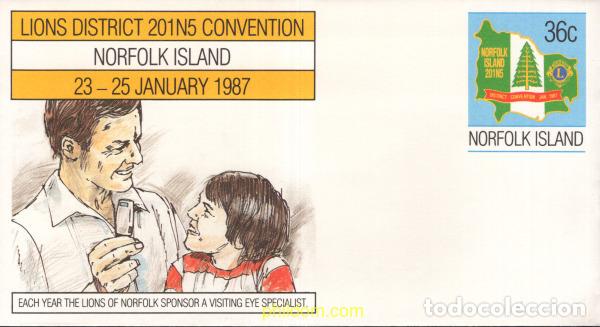 Sellos: 713049 MNH NORFOLK 1987 CONVENCION LIONS CLUB