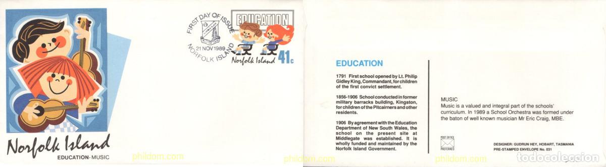 Sellos: 717816 MNH NORFOLK 1989 EDUCACION A LA MUSICA