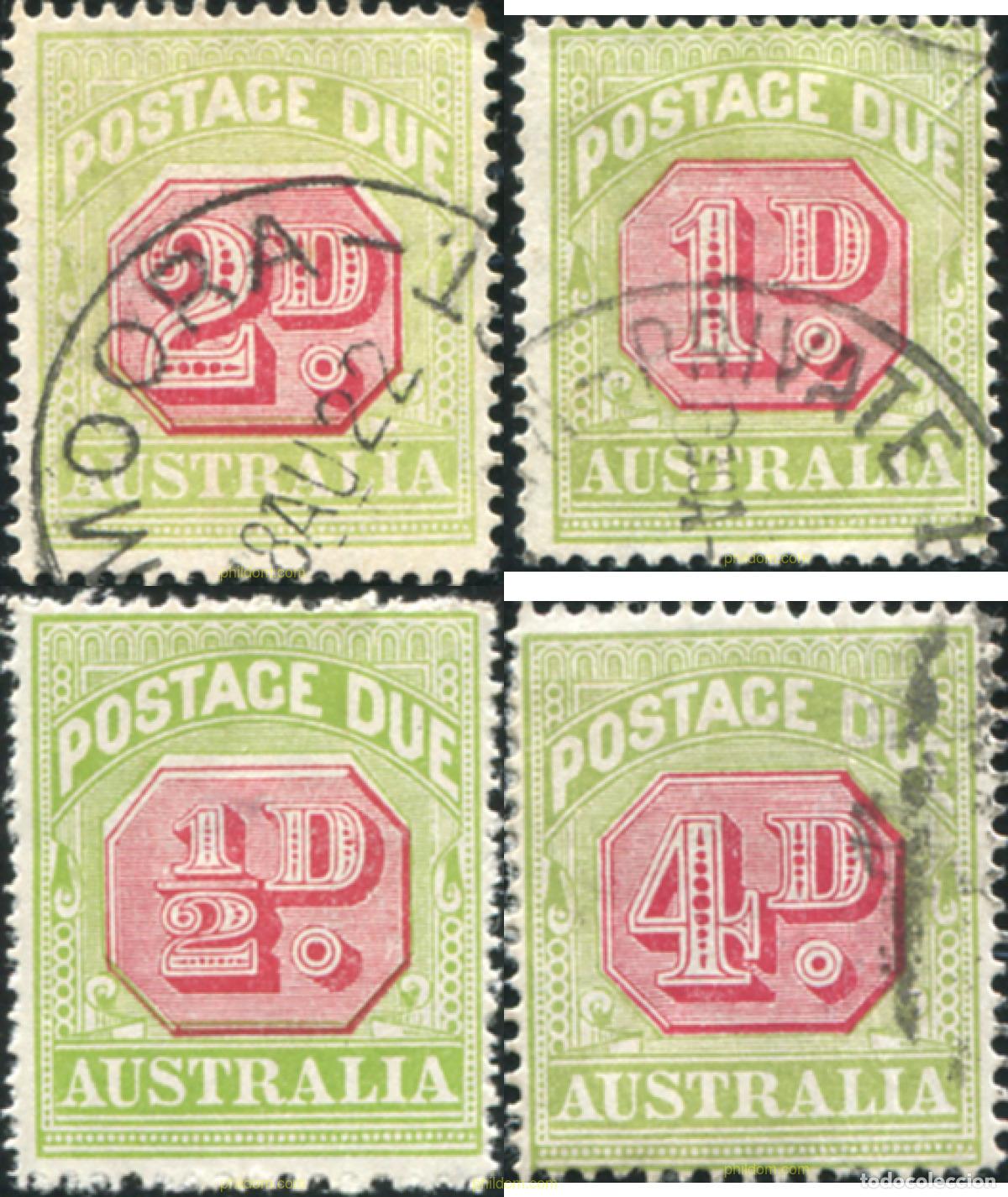 Sellos: 790722 USED AUSTRALIA 1909 SELLOS DE TASAS