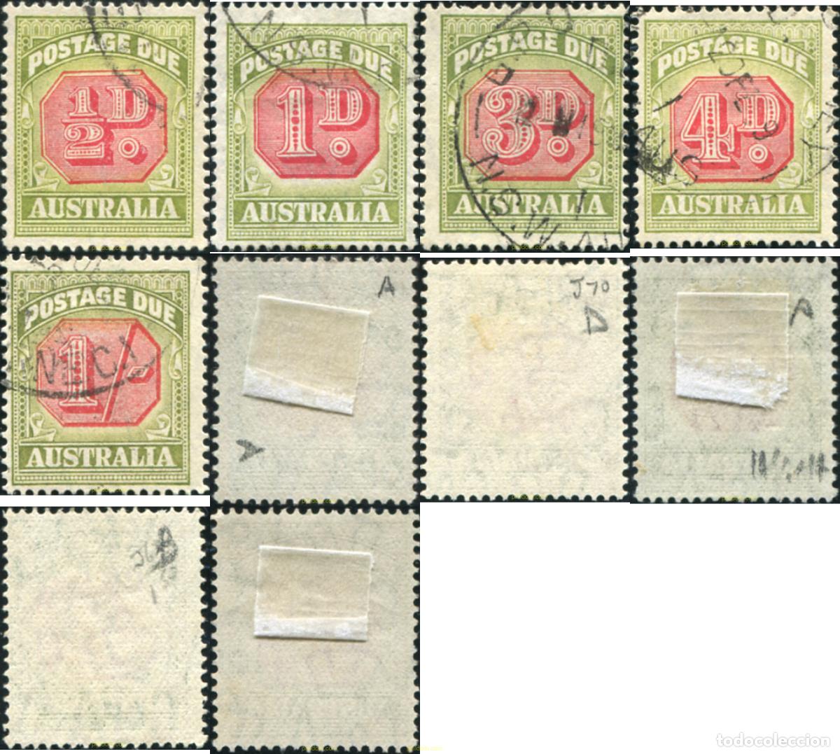 Sellos: 790893 USED AUSTRALIA 1938 SELLOS DE TASAS