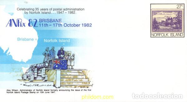 Sellos: 715801 MNH NORFOLK 1982 35 A&Ntilde;OS DE ADMINISTRACION POSTAL EN NORFOLK