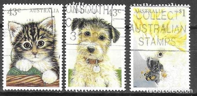 Sellos: SELLOS USADOS DE AUSTRALIA 1991, YT 1215/ 16 + 1218