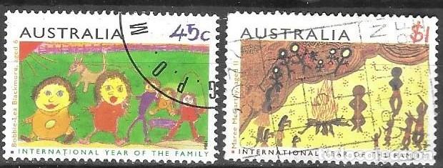 Sellos: SELLOS USADOS DE AUSTRALIA 1994, YT 1359 + 1361