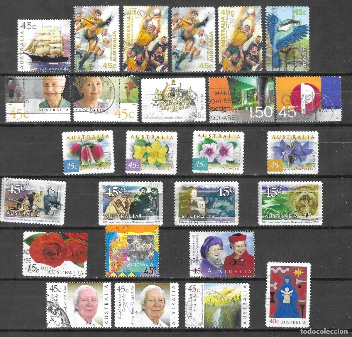 Sellos: LOTE DE SELLOS USADOS DE AUSTRALIA 1999