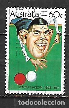 Sellos: 1981: Deportistas - Walter Lindrum, 1898-1960. Billar (usado)